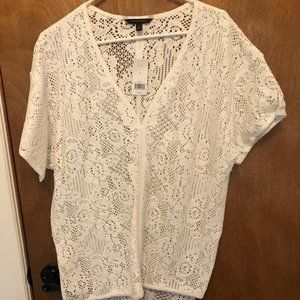 Gorgeous NWT BANANA REPUBLIC lace tunic or swim coverup, size small